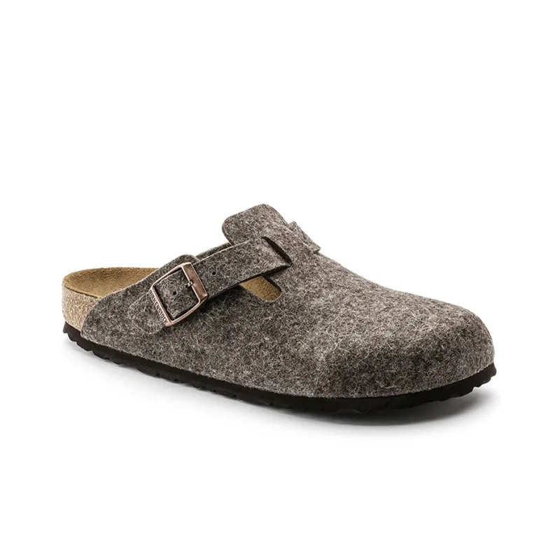 Birkenstock Boston Wool Felt 'Cacao'-2