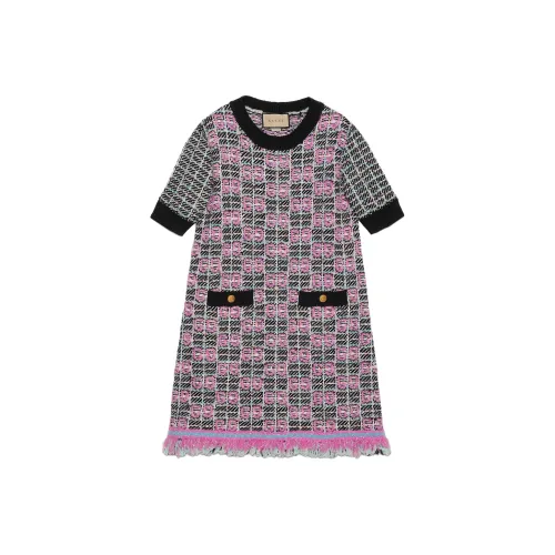 GUCCI Short-Sleeved Dresses Women's Multicolor