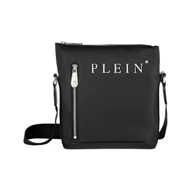 PHILIPP PLEIN Nylon With Calfskin Shoulder Bag Crossbody Bag Regular Men's Black-0