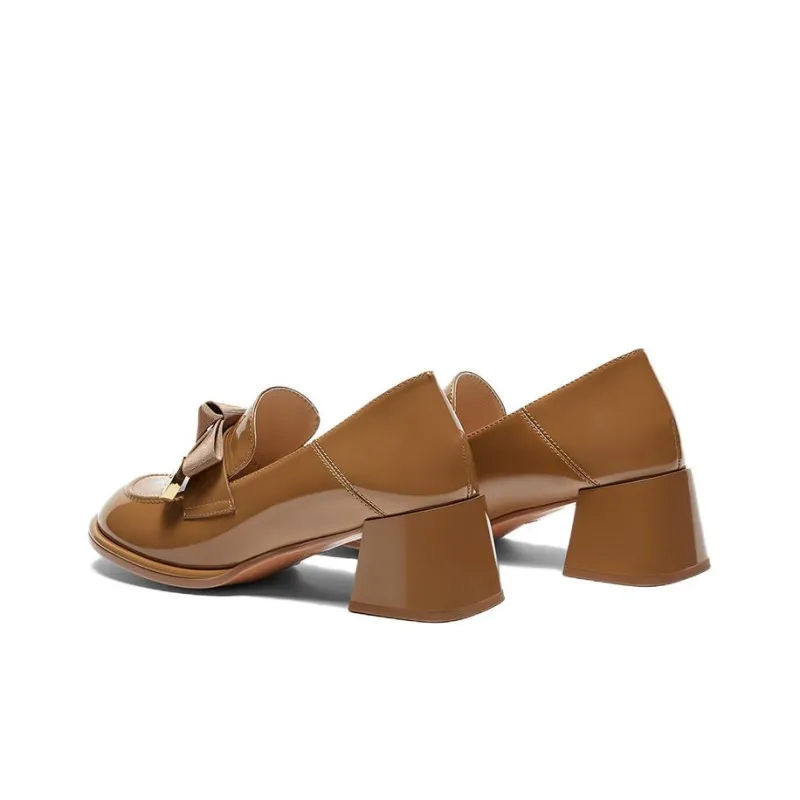 BASTO Loafers Women's Low Top Black/Brown-6