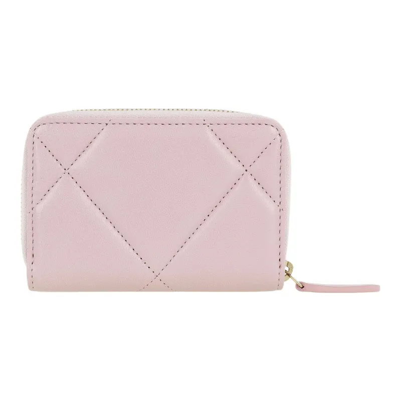 CHANEL Lambskin Wallet Trumpets Women's Light Pink-2