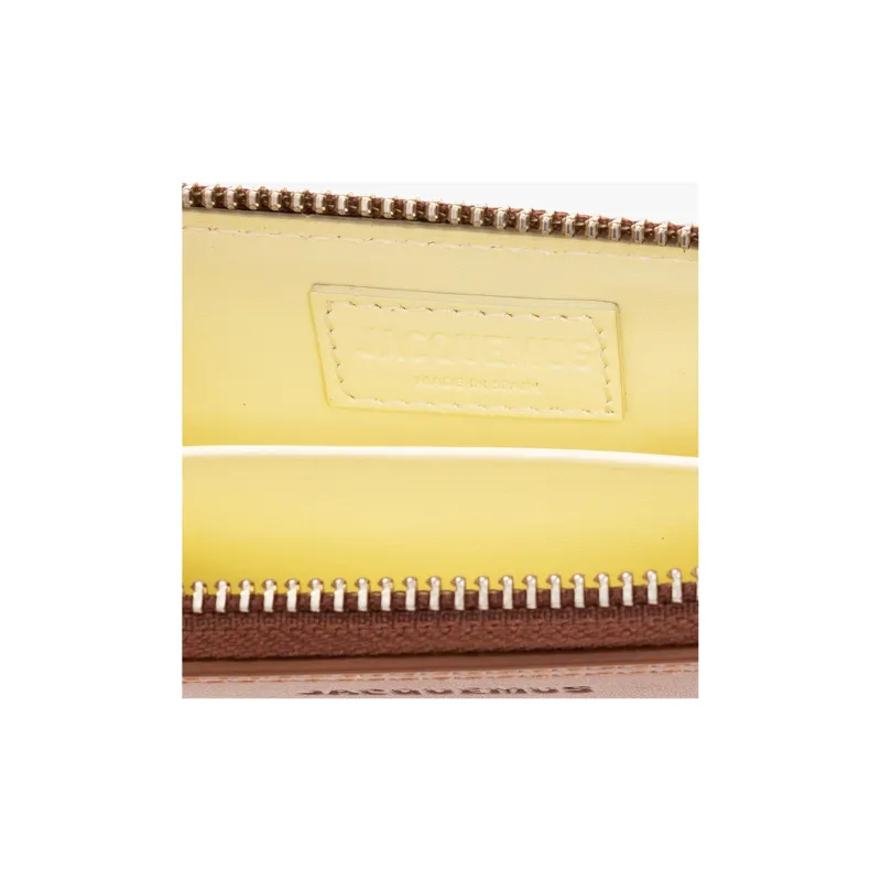 Jacquemus Leather And Canvas Wallet Men's Brown-3