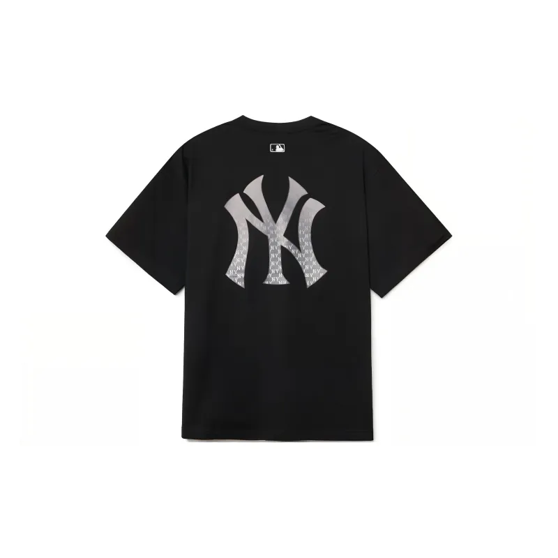 MLB Men's Logo Embroidered Print Crewneck Short-Sleeve T-Shirt Black-1