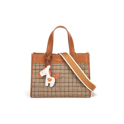 FAIRWHALE Fabric Tote Bag, Shopping Bag, Shoulder Bag, Crossbody Bag, Handbag Large Size Women's Brown