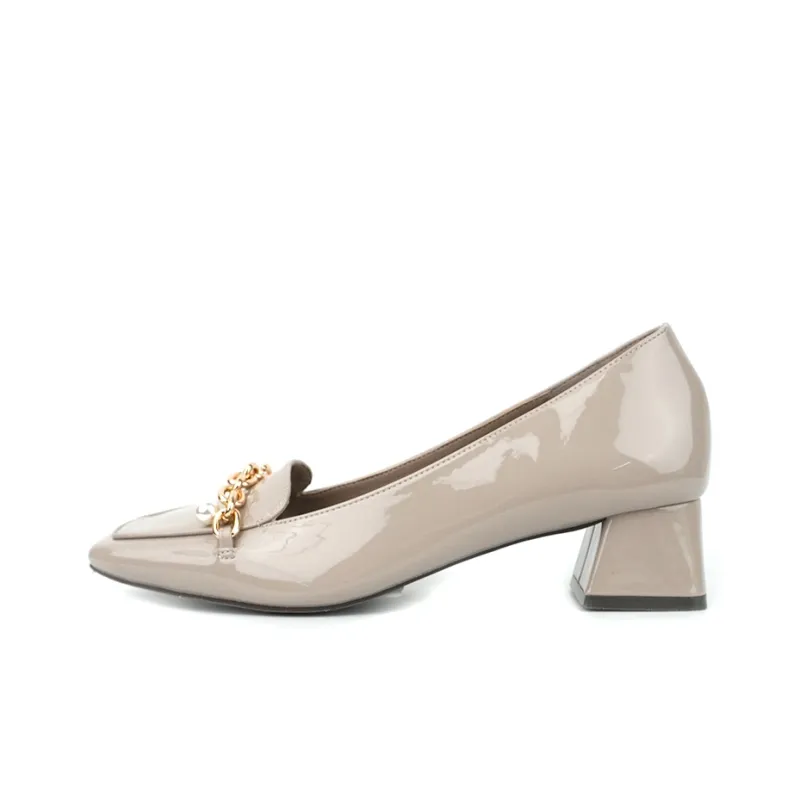 RANDA Cotton Casual Single Shoes 4cm Women's-0
