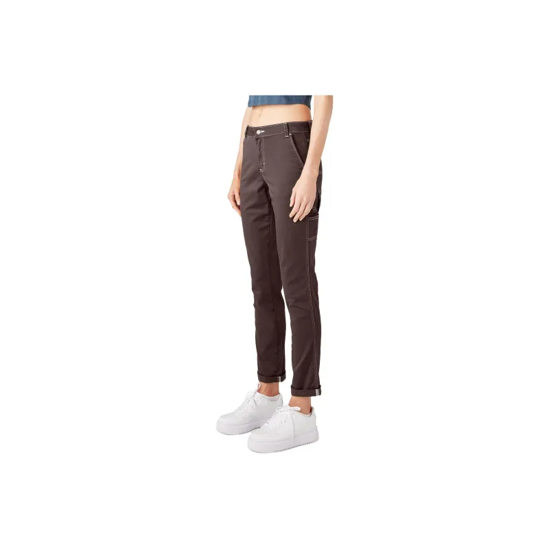 Dickies Cargo Pants Women's Chocolate Brown-2