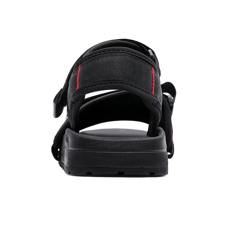 Dickies Hook and Loop, Open Toe Flat Soft Sole Beach Sports Sandals Men's Black-3