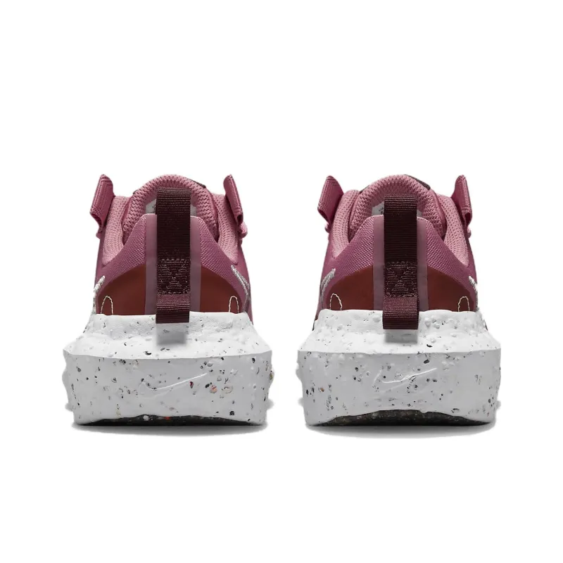 Nike Crater Wear resistant And Waterproof Low Top Casual Running Shoes Women's Pink White-4