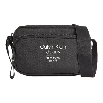 CK/Calvin Klein Recycled Polyester Shoulder Bag Crossbody Bag Men's Black