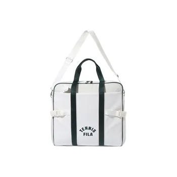 FILA Nylon And Polyurethane Tennis Racket Bag Shoulder Bag Crossbody Bag Handbag Unisex White