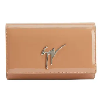 giuseppe zanotti Cleopatra Patent Leather Clutch Bag