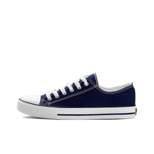 WARRIOR Canvas Shoes Unisex Low-Top Blue