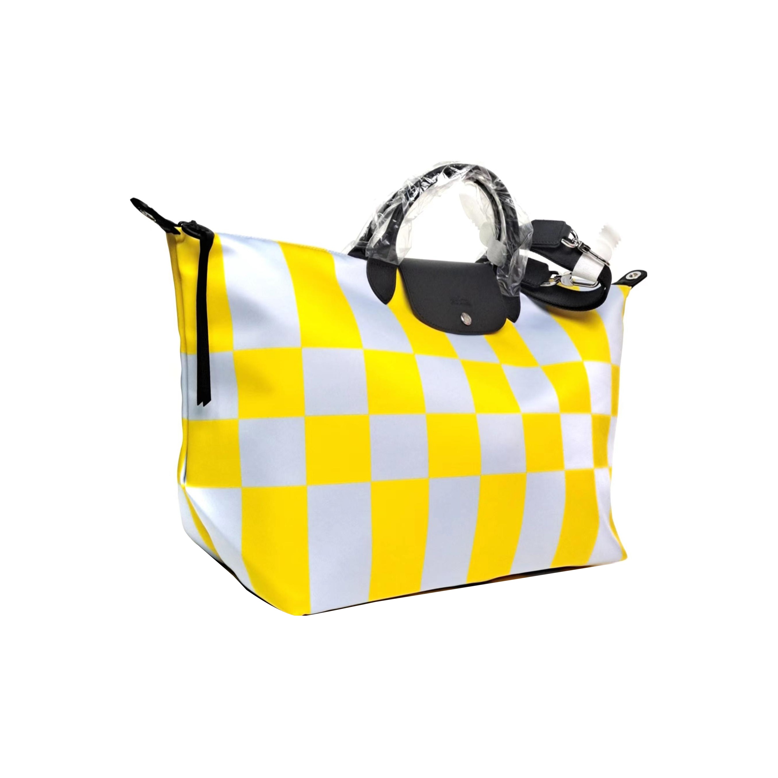 LONGCHAMP Le Pliage Travel Bags Yellow Multicolor Blue POIZON