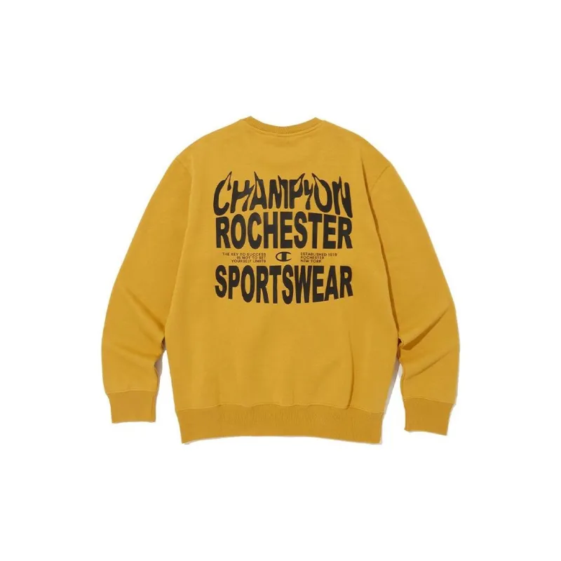 Champion Sweatshirts Unisex Regular Yellow-1