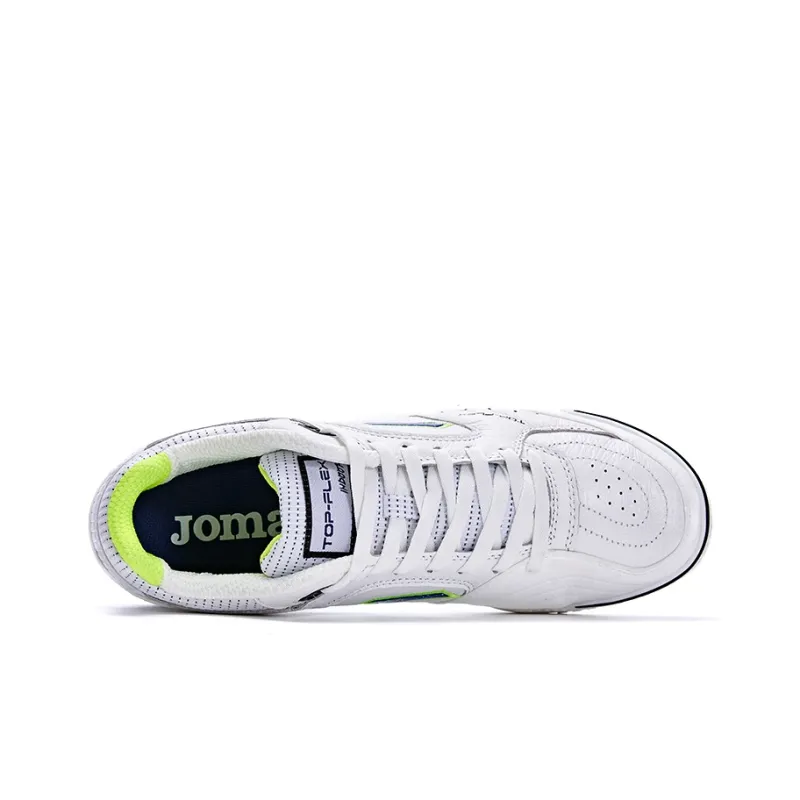 Joma IC/IN Anti Slip Wear Resistant Soccer Shoes Men's White-3
