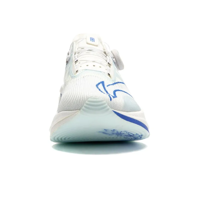 LiNing Jueying 2 Cushioning Anti Slip And Wear Resistant Lightweight Rebound Low Top Running Shoes Unisex White Blue-4