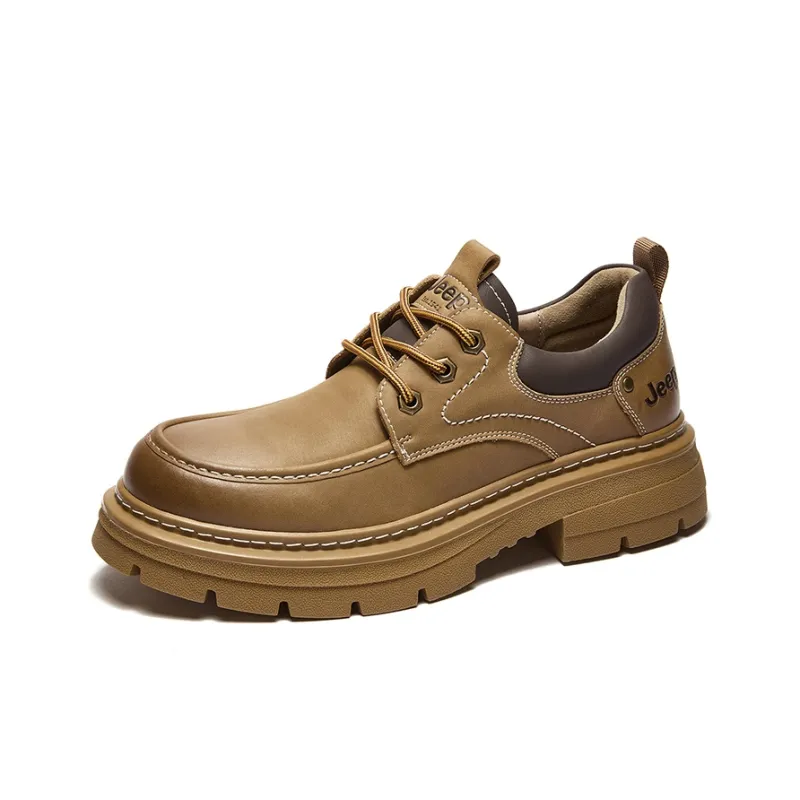 Jeep Martin Boots Men Yellow, Khaki-9