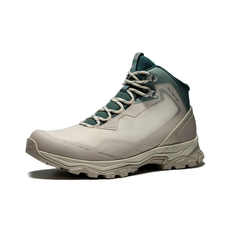 KAILAS Water Resistant Anti Slip And Wear Resistant Mid Top Trekking Shoes Women's Sea Moon White-1