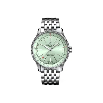 BREITLING Automatic Mechanical Movement Women's Watch 35mm Green Dial Stainless Steel Case Stainless Steel Watchband