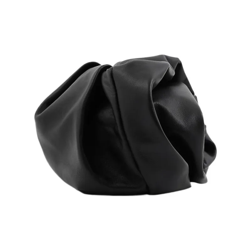 Burberry Lambskin Clutch Regular Women's Black-1
