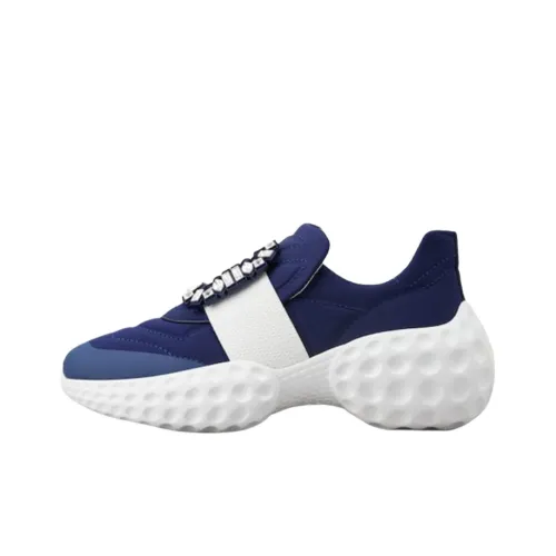 Roger Vivier Run Light Strass Viv' Run Low Top Casual Shoes Women's Blue