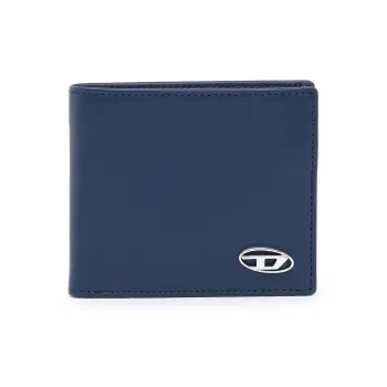 DIESEL Cow Leather Wallet Regular Men's Marine Blue