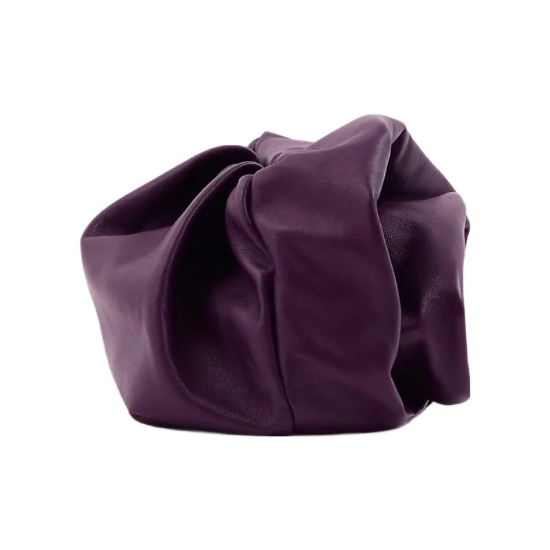 Burberry Lambskin Clutch Regular Women's Dark Purple Red-1