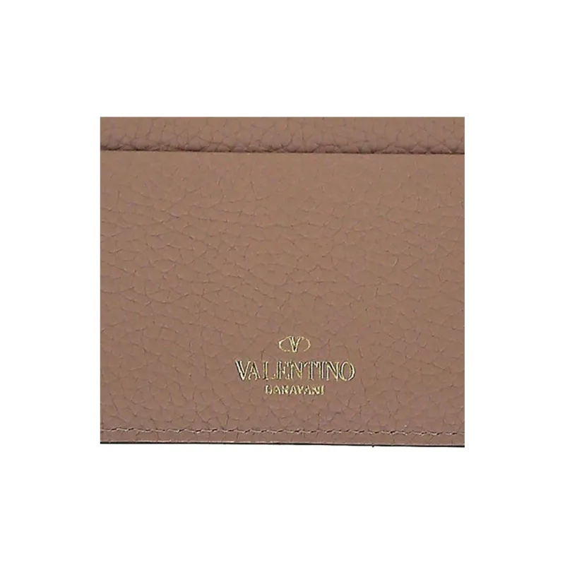 Valentino Leather Wallet Regular Women's Light Brown-4