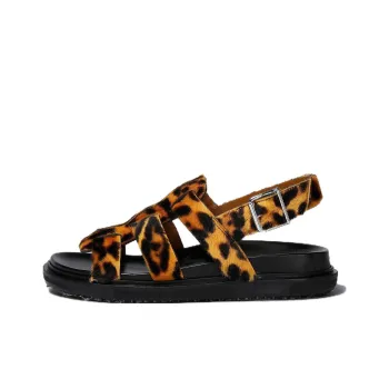 MARNI Roman Sandals Women's Leopard Print