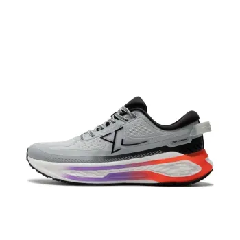 XTEP Starburst Cushioned Slip Resistant Low Top Running Shoes Men's Gray Black