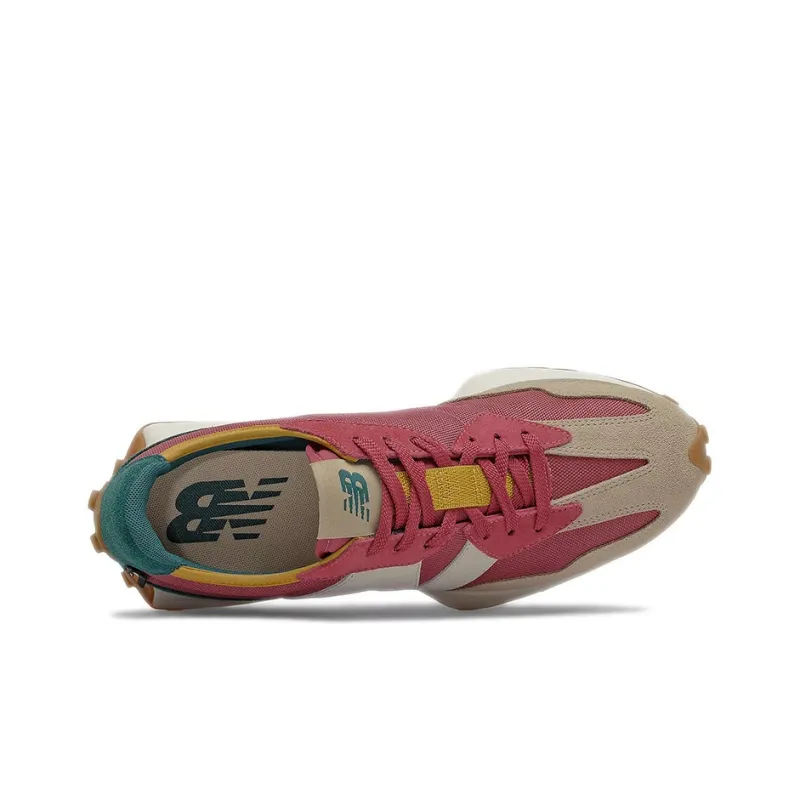 New Balance 327 Bordeaux Tan Teal-3