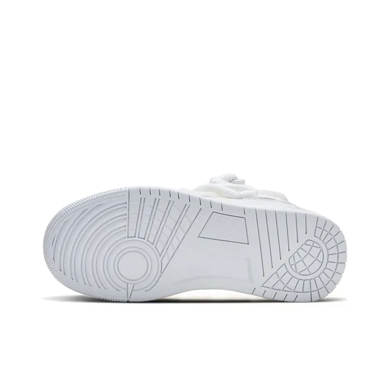 KARLIE KELLER Coverage, Abrasion Resistant, Waterproof, Slip Resistant Low Top Puffy Shoes Unisex White-5