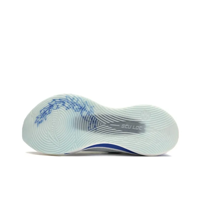 LiNing Jueying 2 Cushioning Anti Slip And Wear Resistant Lightweight Rebound Low Top Running Shoes Unisex White Blue-6