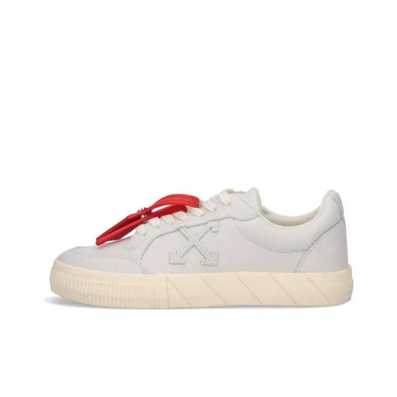 OFF WHITE Vulc Leather Sneaker Grey White-0