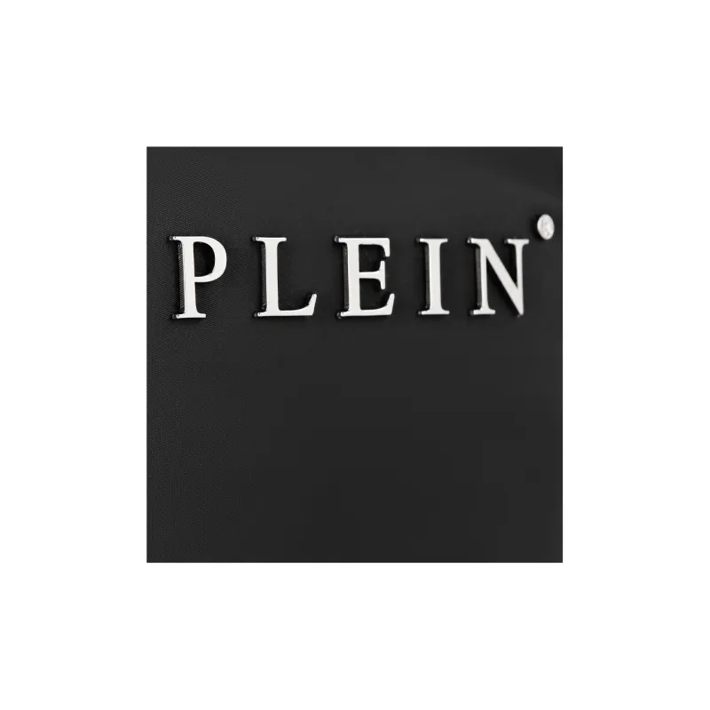 PHILIPP PLEIN Nylon With Calfskin Shoulder Bag Crossbody Bag Regular Men's Black-3