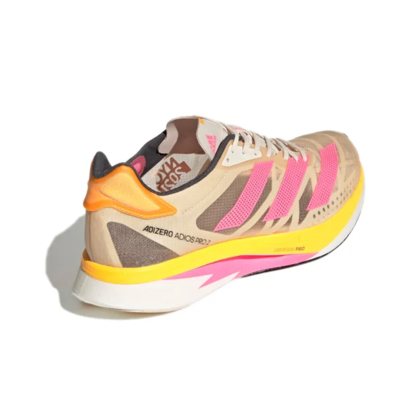Adidas Adizero Adios Pro 2 Halo Ivory Pink Solar Gold-3