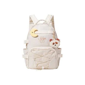 Sound For Life Polyester Backpack Large Size Women's Ecru