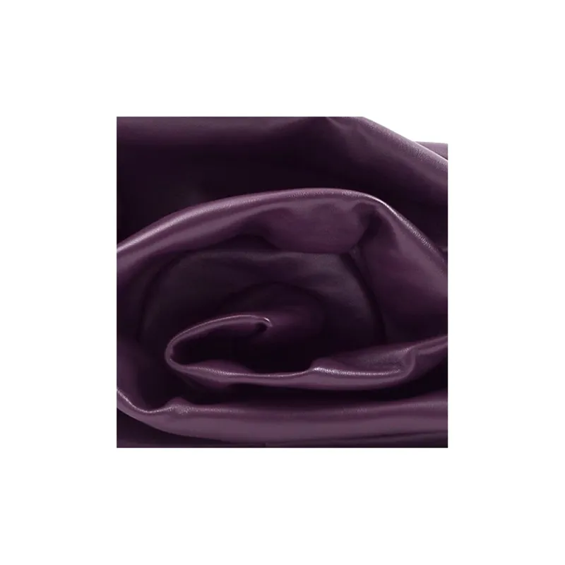Burberry Lambskin Clutch Regular Women's Dark Purple Red-4