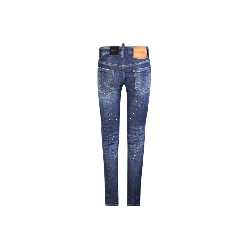 DSQUARED 2 Paint Splatter Effect Cropped Jeans-1