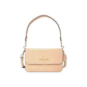 COACH Brynn Cow Leather Handbag, Crossbody Bag, Shoulder Bag Medium Size Women's Taupe