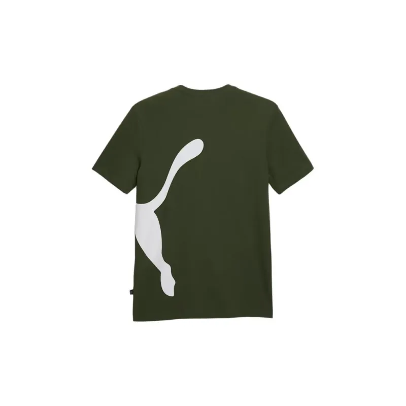 PUMA Oversized Logo T-Shirts Men Green-1