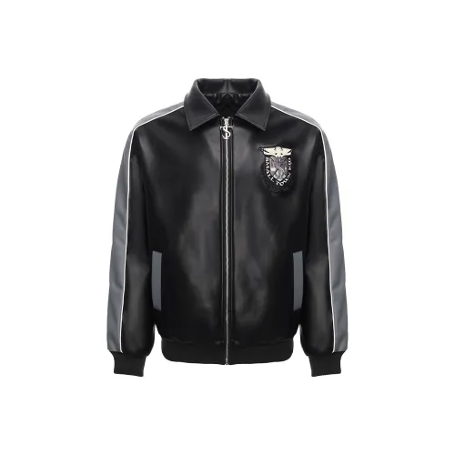 STK SMALL TOWN KID Jackets Unisex Black