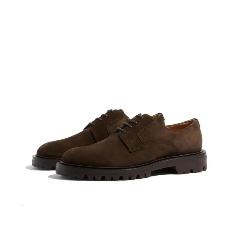 SCAROSSO Wooster Iii Suede Derby Shoes-2