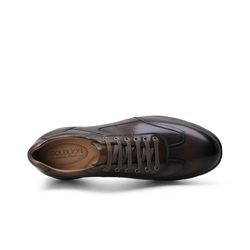 GOLDLION Dress Shoes Men's Brown-2