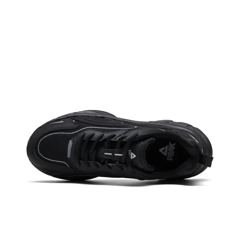 PEAK Little Wave Slip Resistant, Abrasion Resistant, Breathable Low Top Sports Casual Shoes Men's Black-3