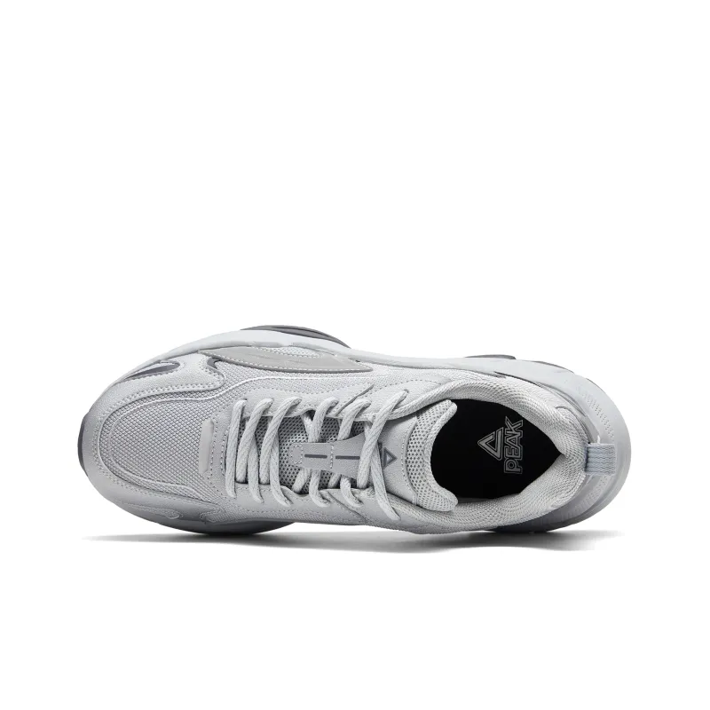 PEAK Wear Resistant Breathable Slip Resistant Low Top Casual Shoes Men's Gray-3