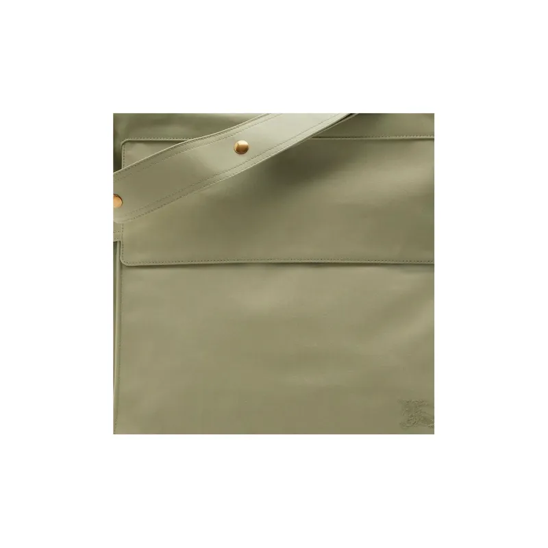Burberry Polyester Blend With Lambskin Tote Bag Shopping Bag Shoulder Bag Crossbody Bag Regular Men's Hunter Beige-4