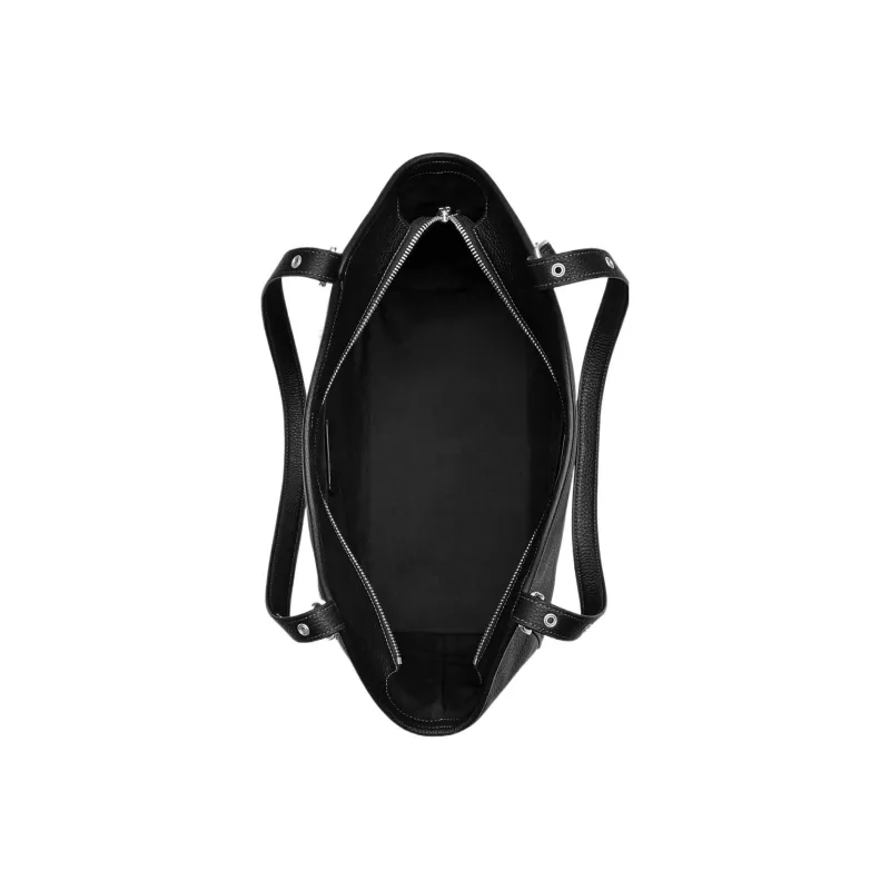 COACH Zip Shoulder Bag Leather Tote Bag Shopping Bag Handbag Shoulder Bags Women's Black-2