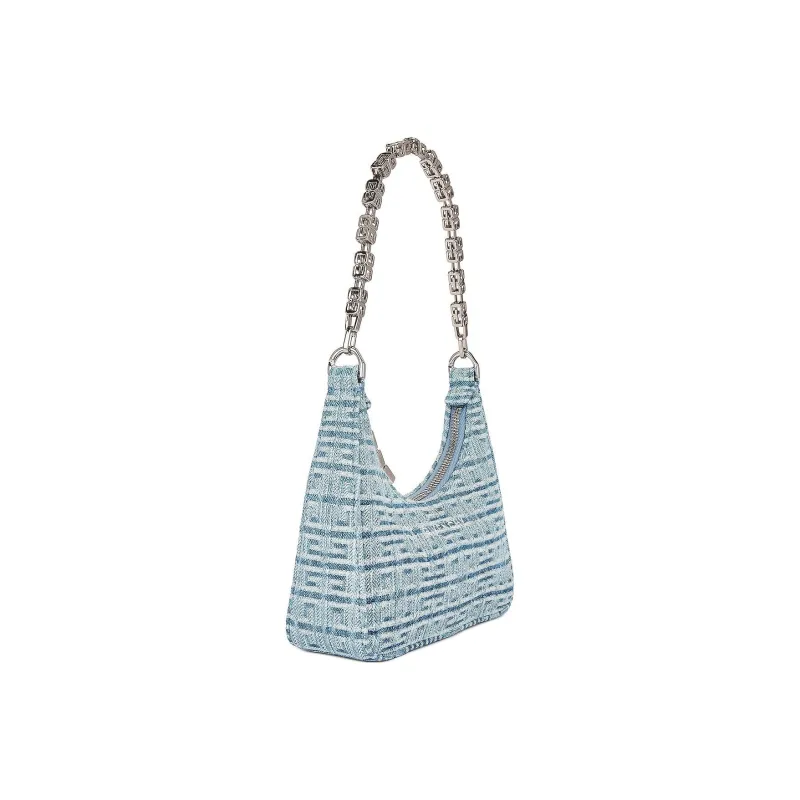 Givenchy Washed Denim Handbag, Shoulder Bag Women's Light Blue-1