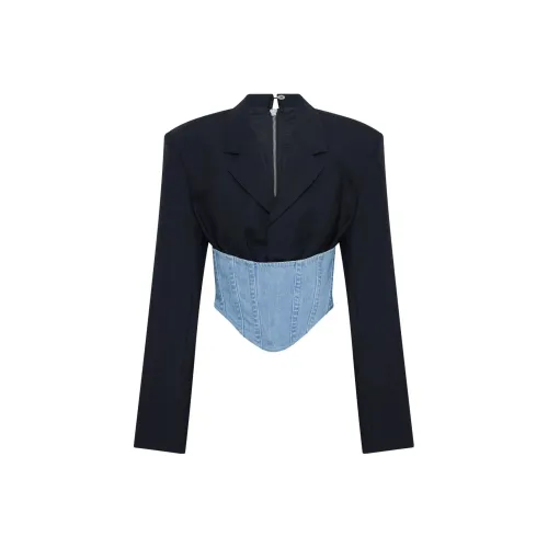 DION LEE Cropped Corset-style Blazer